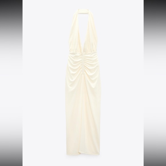 Zara draped midi dress - Picture 2 of 5